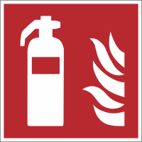 Brandschutzaufkleber "Feuerlöscher" ISO 7010